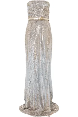 Elie saab Strapless sequinned dress