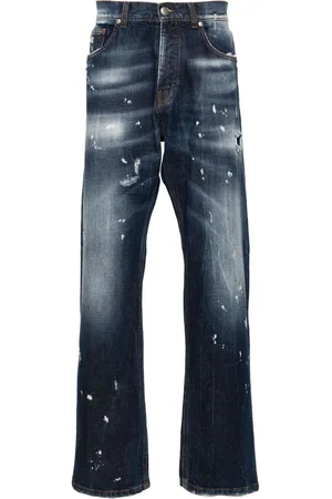 John Richmond Straight-leg cotton jeans