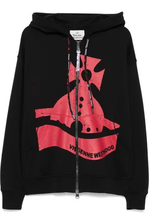Vivienne Westwood Sunken Orb-print zip hoodie