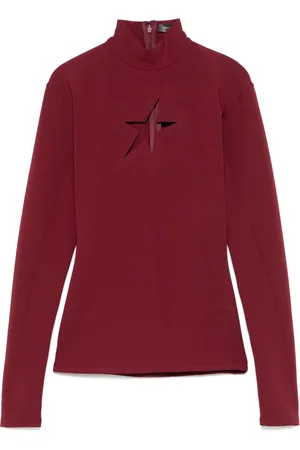 MUGLER Cut-out star top