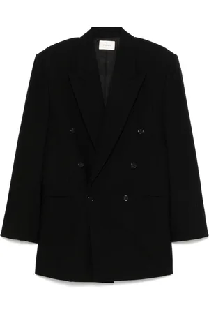 Saint Laurent Striped flannel blazer