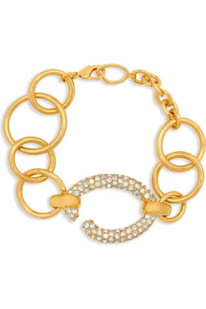 Oscar de la Renta Pavé O chain-link bracelet