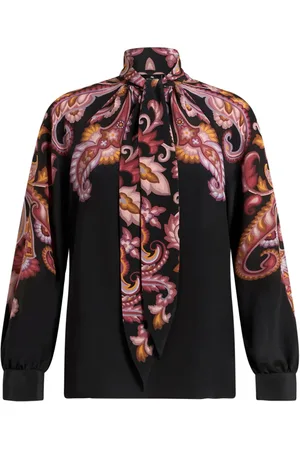 Etro Printed crepe de chine blouse
