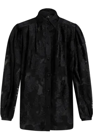 Etro Fil-coupé effect chiffon shirt
