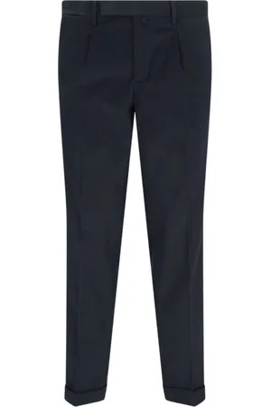 BRIGLIA Pressed-crease tapered trousers