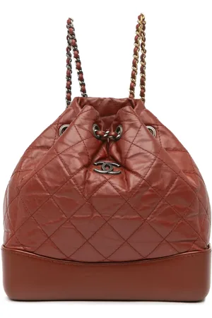 CHANEL 2018-2019 Small Aged Calfskin Gabrielle backpack
