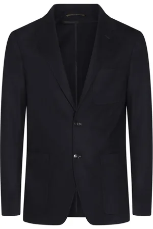 CANALI Single-breasted wool blazer