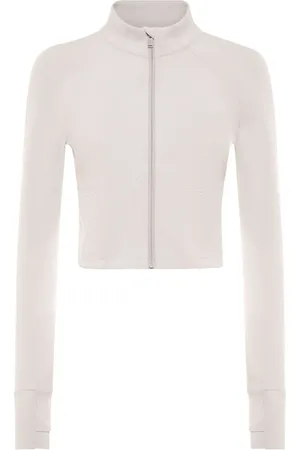 Philipp Plein Cropped zipped performance sweatshirt