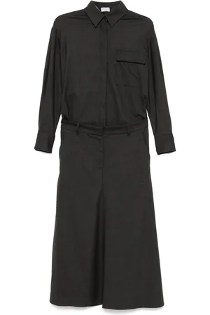 Brunello Cucinelli Panelled maxi dress