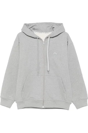 Marine Serre Crescent Moon zip-up hoodie