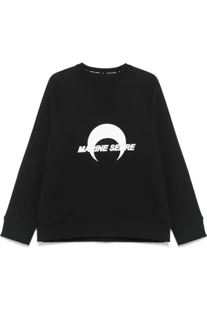 Marine Serre Logo-print fleece sweatshirt