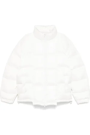 Vetements Logo-embroidered puffer jacket