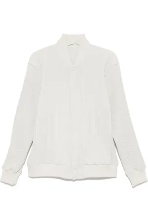 Issey Miyake Pleated bomber jacket