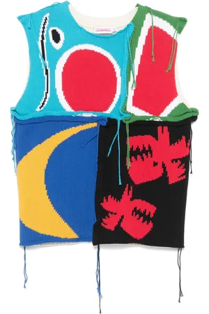 Charles Jeffrey Loverboy Patchwork-design vest