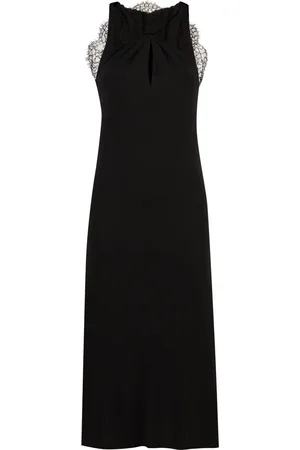 Givenchy Lace-appliqué halterneck midi dress