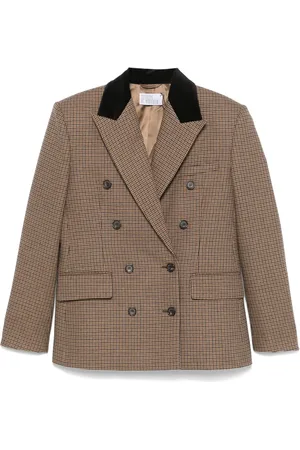 GIUSEPPE DI MORABITO Houndstooth double-breasted blazer