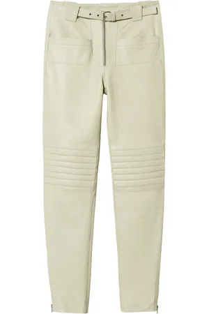 Twin-Set Fairfax leather biker trousers