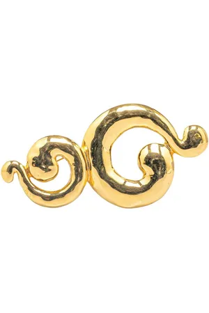 Saint Laurent 1990-2023 Plated Whirlpool costume brooch