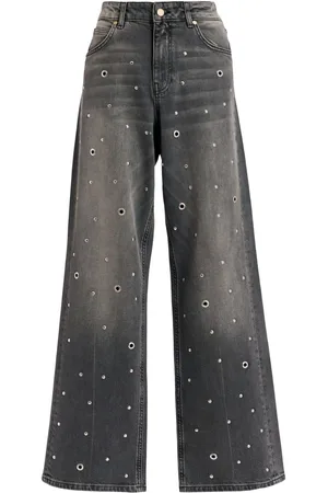 Essentiel Antwerp Eyelet-embellished jeans