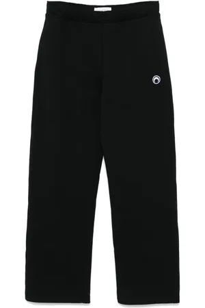 Marine Serre Moon-logo fleece track pants