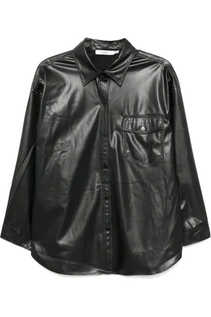 B+AB Faux leather shirt