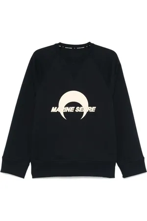 Marine Serre Logo-print fleece sweatshirt