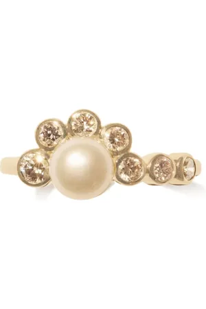 Pascale Monvoisin 9kt yellow Martha pearl cocktail ring