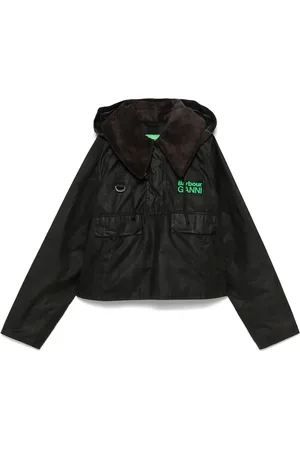 Barbour X Ganni tartan-check parka