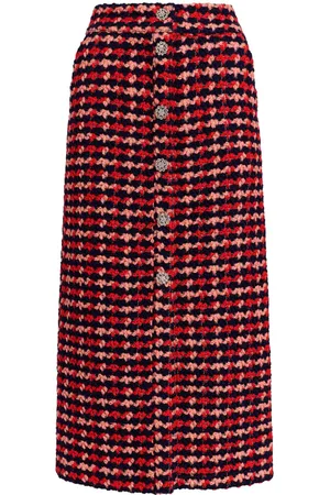 Essentiel Antwerp Grim tweed midi skirt
