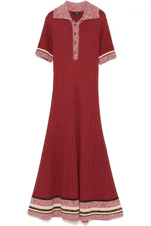 Etro Ribbed-knit midi dress