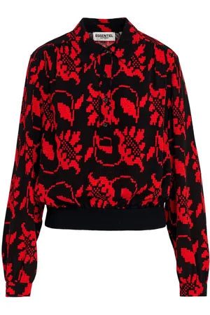 Essentiel Antwerp Floral-print polo top