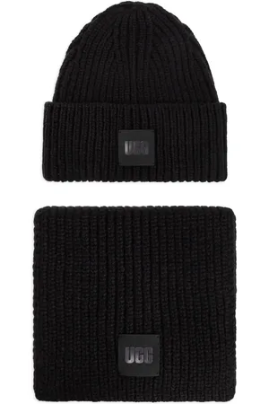 UGG Logo-patch ribbed beanie