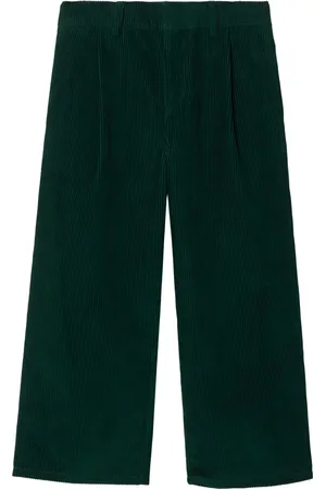 Burberry Embroidered logo corduroy trousers