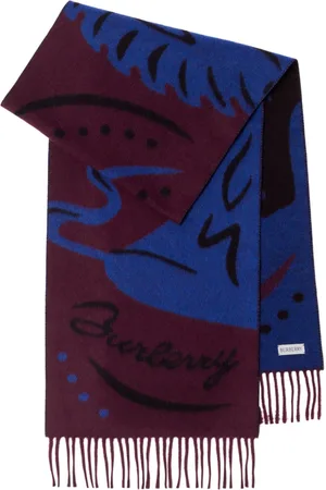 Burberry Mirrored Horse cashmere scarf