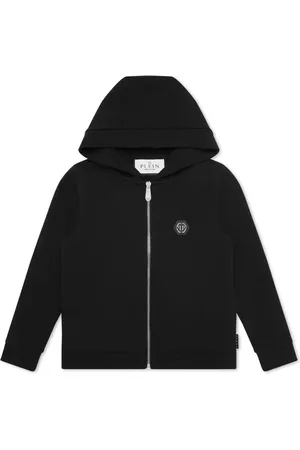 Philipp Plein Logo-patch zipped hoodie
