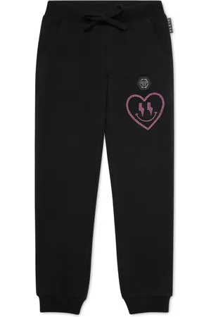 Philipp Plein Logo-patch elasticated-waist track pants