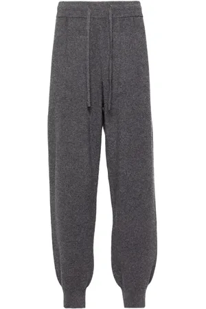 MAN ON THE BOON. Knitted track pants