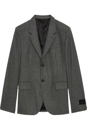 Zadig & Voltaire Pinstripe logo-patch blazer
