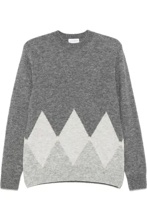 BALLANTYNE Argyle-intarsia sweater