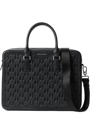 Karl Lagerfeld K/Loom leather briefcase