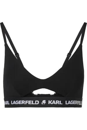 Karl Lagerfeld Logo-underband peephole bra
