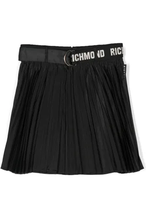 John Richmond Belted pleated skirt