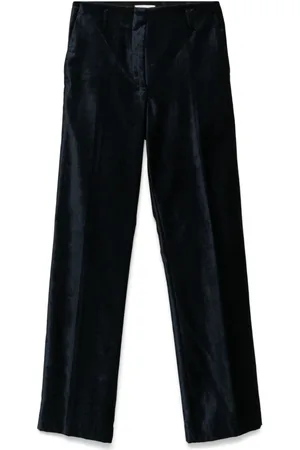 FORTE FORTE Stretch-velvet flared trousers