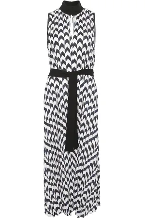Karl Lagerfeld Chevron pleated midi dress