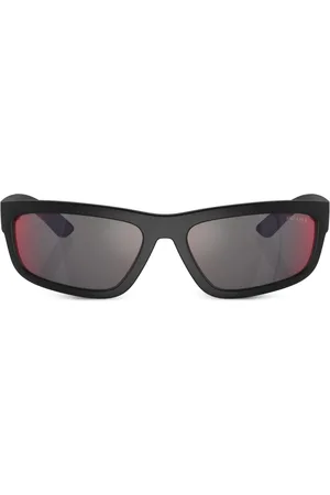 Prada Printed rectangle-frame sunglasses