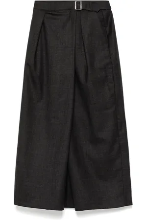 tibi Check wrap culotte