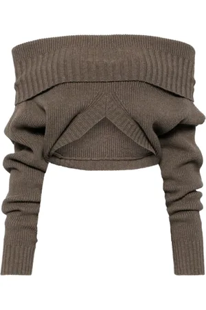 CHRISTOPHER ESBER Cropped knitted top