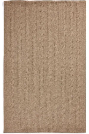 Ralph Lauren Cable-knit cashmere scarf