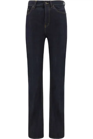 Saint Laurent 90s logo-patch jeans