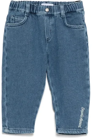 Emporio Armani Logo-embroidered jeans